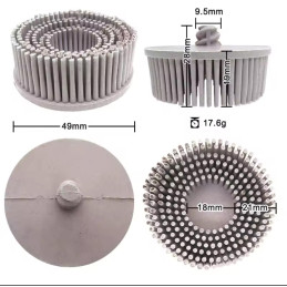 Jeu de brosses à poncer de rechange · blanches · 2 pièces ∙ système de changement rapide Roloc® ∙ ⌀ 50 mm