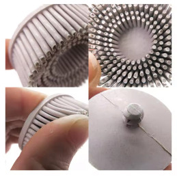 Jeu de brosses à poncer de rechange · blanches · 2 pièces ∙ système de changement rapide Roloc® ∙ ⌀ 50 mm