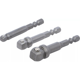Jeu d’adaptateurs à bascule de perceuse | 6,3 mm (1/4") | 3 pièces