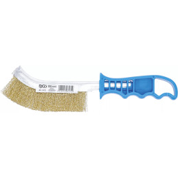 Brosse en fil d’acier | laitonnée | 260 mm