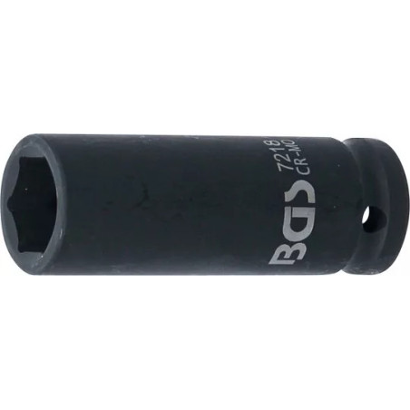 Douille à choc, six pans, longue | 12,5 mm (1/2") | 18 mm