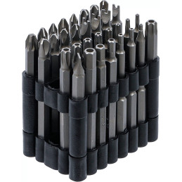 Jeu d'embouts | longs | 6,3 mm (1/4") | différents profils | 32 pièces