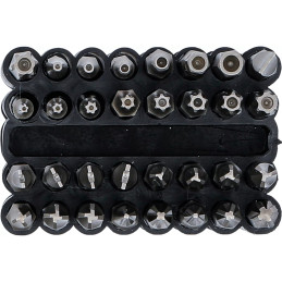 Jeu d'embouts | longs | 6,3 mm (1/4") | différents profils | 32 pièces