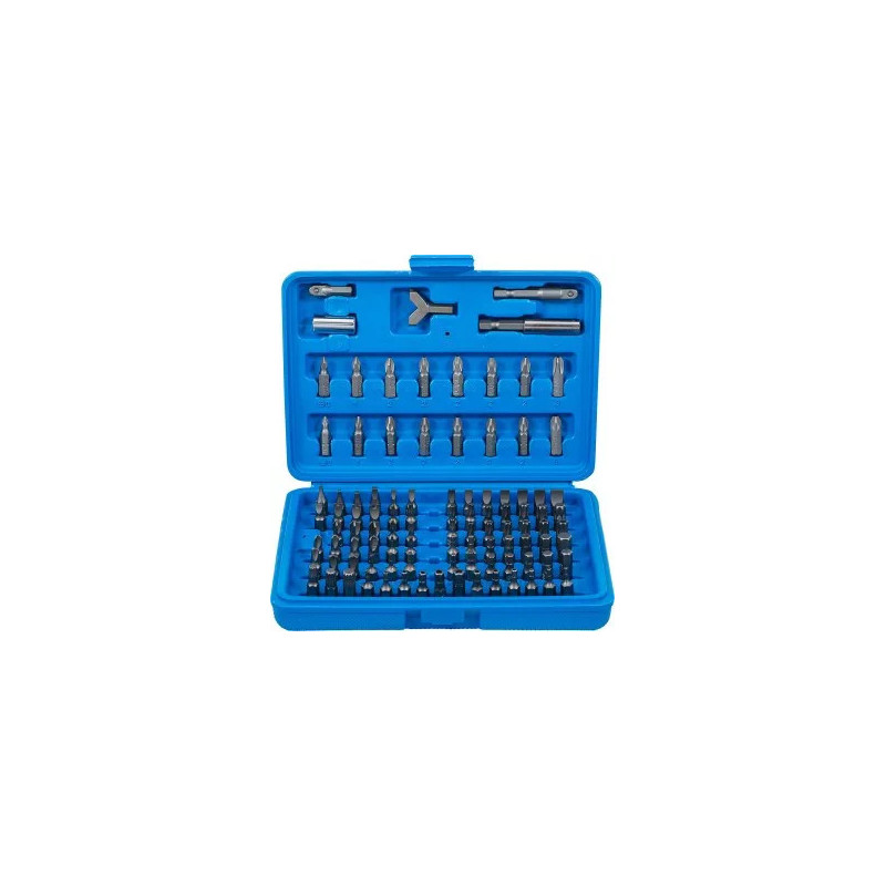 Jeu d’embouts pour foreuse | entraînement hexagonal mâle 6,3 mm (1/4") | 100 pièces