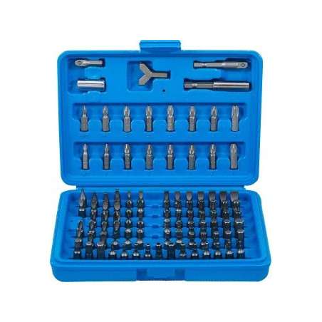 Jeu d’embouts pour foreuse | entraînement hexagonal mâle 6,3 mm (1/4") | 100 pièces