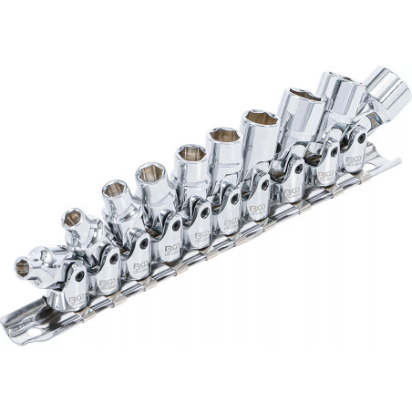Coffret de douilles articulées | 6,3 mm (1/4") | 5 - 13 mm | 10 pièces