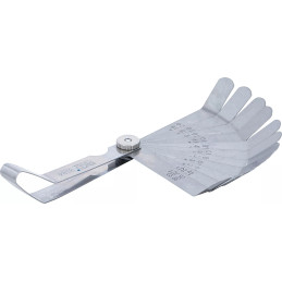 Jauges d’épaisseur de précision | courbées | 12 lames