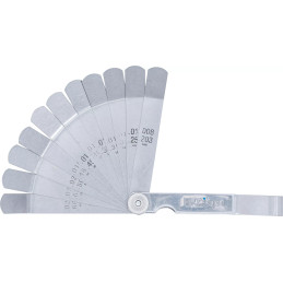 Jauges d’épaisseur de précision | courbées | 12 lames