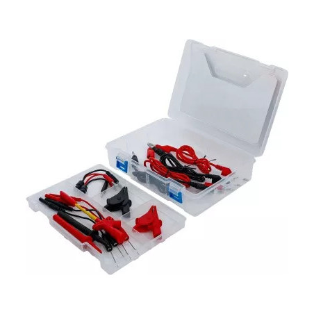 Assortiment de câbles de mesure et d’accessoires pour pointes de sondes | pour multimètre | 15 pièces