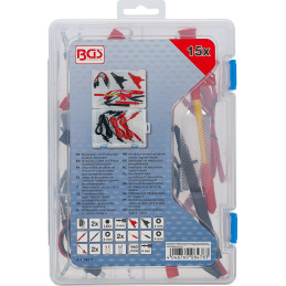 Assortiment de câbles de mesure et d’accessoires pour pointes de sondes | pour multimètre | 15 pièces