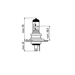AMPOULE OBN H4 12V 60/55W ( 10 PCS)