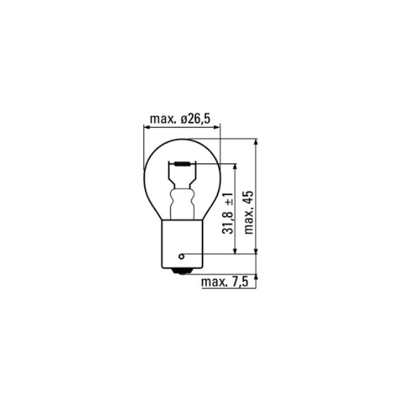 AMPOULE OBN 12V 21W BA15S ( 10 PCS ) AMPOULE OBN 12V 21W BA15S ( 10 PCS )