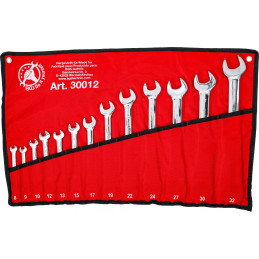Jeu de clés mixtes à cliquet | têtes flexibles | 8 - 32 mm | 13 pièces