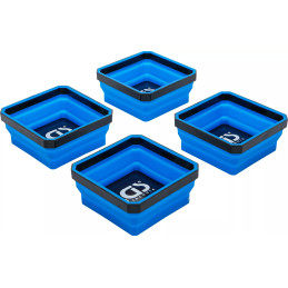 Jeu de coupelles magnétiques | silicone | pliable | 115 x 115 x 50 mm | 4 pièces