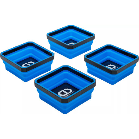 Jeu de coupelles magnétiques | silicone | pliable | 115 x 115 x 50 mm | 4 pièces