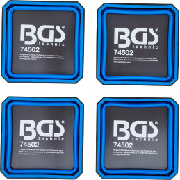 Jeu de coupelles magnétiques | silicone | pliable | 115 x 115 x 50 mm | 4 pièces