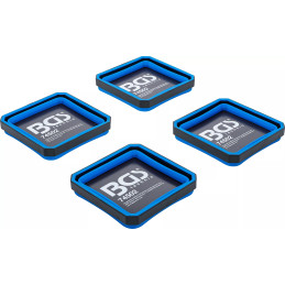 Jeu de coupelles magnétiques | silicone | pliable | 115 x 115 x 50 mm | 4 pièces