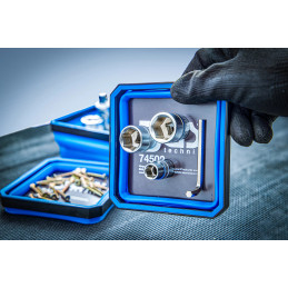 Jeu de coupelles magnétiques | silicone | pliable | 115 x 115 x 50 mm | 4 pièces