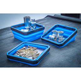 Jeu de coupelles magnétiques | silicone | pliable | 115 x 115 x 50 mm | 4 pièces