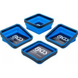 Jeu de coupelles magnétiques | silicone | pliable | 115 x 115 x 50 mm | 4 pièces