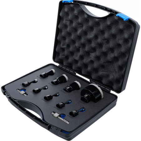 Jeu de trépans à diamants | 5 - 68 mm | 11 pièces