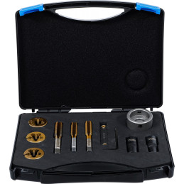 Jeu de forets et filières pour écrous et boulons de roues | 12 pièces