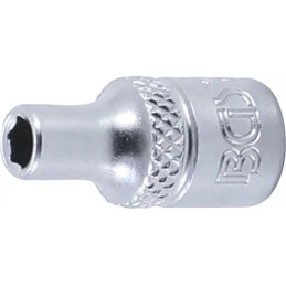 Douille pour clé, six pans | 6,3 mm (1/4") | 4 mm