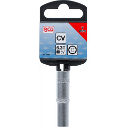 Douille pour clé, six pans, longue | 6,3 mm (1/4") | 7 mm
