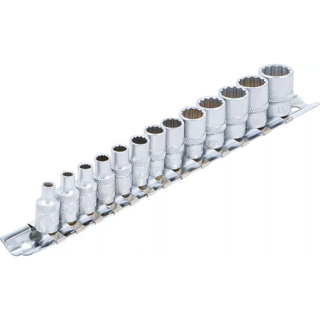 Jeu de Douilles, douze pans | 6,3 mm (1/4") | 4 - 14 mm | 13 pièces