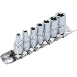 Jeu de douilles à profil E | 6,3 mm (1/4") | E4 - E11 | 7 pièces