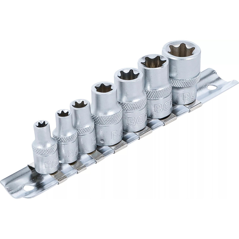 Jeu de Douilles | 6,3 mm (1/4") + 10 mm (3/8") | E6 - E16 | 7 pièces