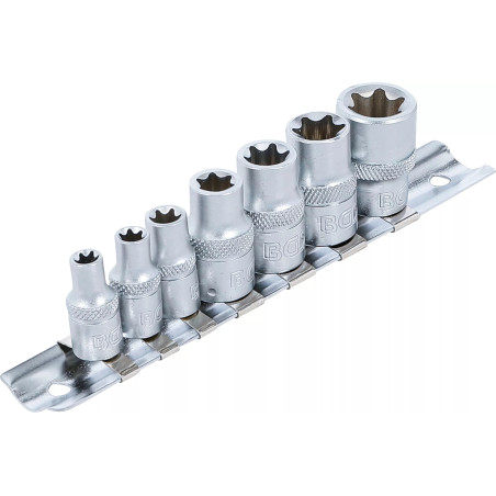 Jeu de Douilles | 6,3 mm (1/4") + 10 mm (3/8") | E6 - E16 | 7 pièces