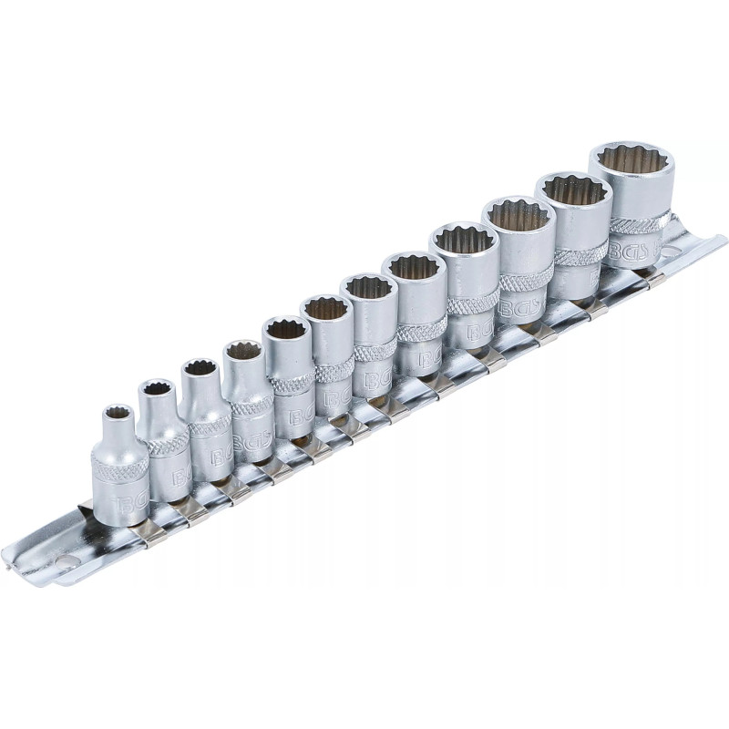 Jeu de Douilles, douze pans | 6,3 mm (1/4") | en pouces | 12 pièces