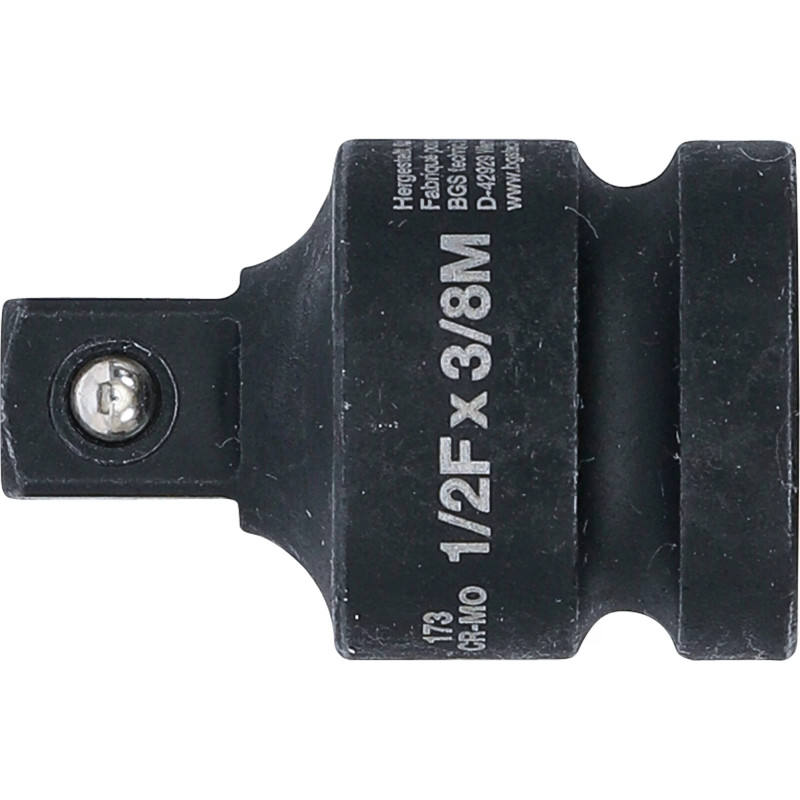 Adaptateur de clé à douille à choc | femelle 12,5 mm (1/2") - mâle 10 mm (3/8")