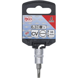 Douille à embouts | 6,3 mm (1/4") | fente 4 mm