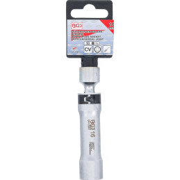 Douille articulée à bougie douze pans avec ressort de retenue | 10 mm (3/8") | 16 mm
