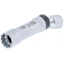 Douille articulée à bougie douze pans avec ressort de retenue | 10 mm (3/8") | 16 mm