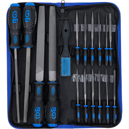 Jeu de limes d’atelier et de limes aiguilles | 17 pièces