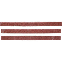 Jeu de bandes à poncer | pour art. 8853 | 10 mm x 330 mm | K 60 - 80 - 120 | 12 pièces