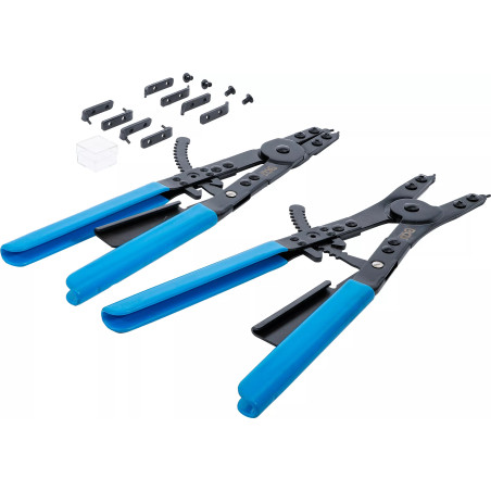 Jeu de pinces à circlips | pour véhicules utilitaires | pointes échangeables | 400 mm