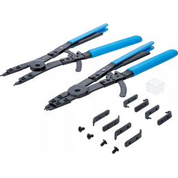 Jeu de pinces à circlips | pour véhicules utilitaires | pointes échangeables | 400 mm