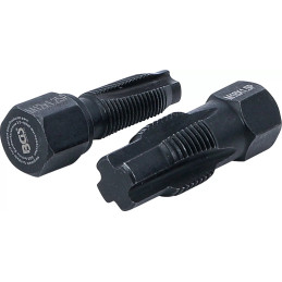 Outil de réparation pour filet de sonde lambda | M18 x 1,5 mm | M12 x 1,25 mm | 2 pièces