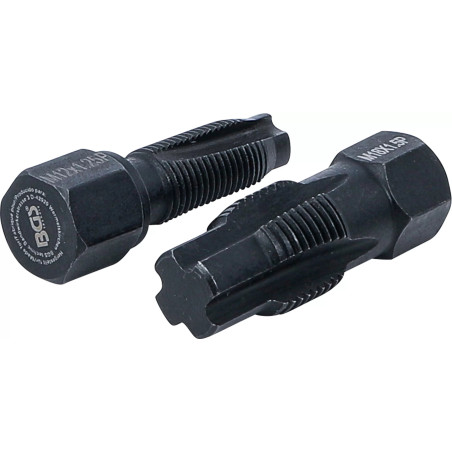 Outil de réparation pour filet de sonde lambda | M18 x 1,5 mm | M12 x 1,25 mm | 2 pièces