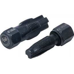 Outil de réparation pour filet de sonde lambda | M18 x 1,5 mm | M12 x 1,25 mm | 2 pièces