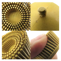 Jeu de brosses à poncer de rechange · jaunes · 2 pièces ∙ système de changement rapide Roloc® ∙ ⌀ 50 mm