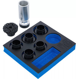 Insert de servante d’atelier 1/6 : jeu de meules de moyeu | pour goujons et boulons d’écrous de roues | 7 pcs.