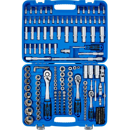 Coffret de Douilles Gear Lock | 6,3 mm (1/4") / 10 mm (3/8") / 12,5 mm (1/2") | 192 pièces