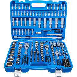 Coffret de Douilles Gear Lock | 6,3 mm (1/4") / 10 mm (3/8") / 12,5 mm (1/2") | 192 pièces