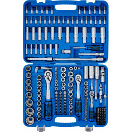 Coffret de Douilles douze pans | 6,3 mm (1/4") / 10 mm (3/8") / 12,5 mm (1/2") | 192 pièces