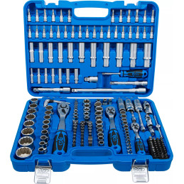 Coffret de Douilles douze pans | 6,3 mm (1/4") / 10 mm (3/8") / 12,5 mm (1/2") | 192 pièces